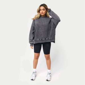 Sudadera de Cuello Redondo para Hombre, Talla Grande, de Felpa de Algodón Ecológica, con Estampado Puff de Alta Calidad y Bordado Personalizado - Product Image 4