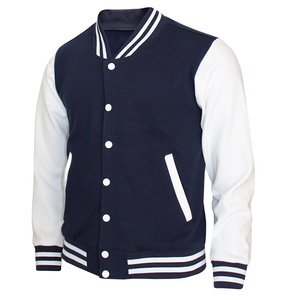 Chaqueta universitaria de cuero negro de lujo personalizada para hombre con letras de manga chaqueta de hombre CollegeBaseballjacket para hombre - Product Image 1