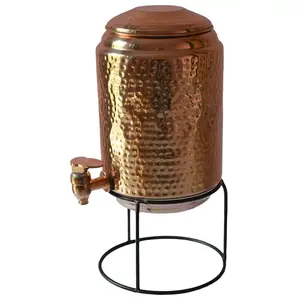 Export Quality Pure Copper Water Dispenser for Home Hotel Traditional Water Server for Worldwide Supply from India