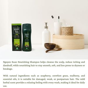 Advanced Herbal <b>Shampoo</b> for Dry Hair Deep Moisturizing Repair Restore Damaged Hair Smooth Soft Finish, Premium Hair Care - Product Image 4