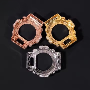 Fabricant Pave Moissanite boîtier de montre certifié IGI logo personnalisé métal Smartwatch couvercle de remplacement or argent rose vente en gros - Product Image 4