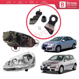 BHL30 Headlight <b>Holder</b> Mount Repair Bracket Tab Set Left Side for Jetta MK5 A5 1K 2005-2010 Golf MK5 A5 1K 2004-2009 1K0998225 - Product Image 5