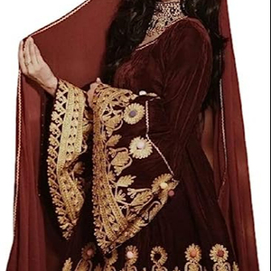 ชุดเดรส kuchi ชนเผ่าวินเทจสไตล์อัฟกานิสถาน/ปากีสถานชุดปาร์ตี้ kuchi แบบดั้งเดิมหลากสีชุดเดรส3020โคจิ - Product Image 1