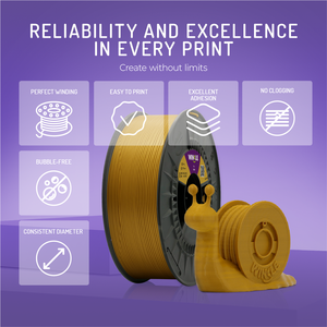 Filament PLA HD WINKLE 2,85 mm 1 kg pour imprimante 3D, tolérance élevée 0,05 mm, compatible lit chauffant 190-230°C, biodégradable, impression facile - Product Image 4
