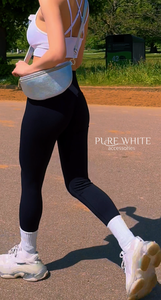 Sac bandoulière et sac banane en cuir véritable italien fait main avec fermeture éclair - Product Image 5