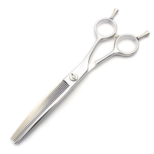 Professional Right Hand Pet Scissors 7.0 Inch Pet <b>Dog</b> Cat Curved Thinning Cutting Right Scissors - Product Image 5