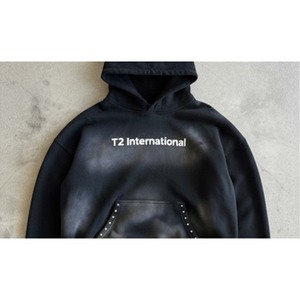 Sudadera con Capucha y Cremallera Estampada Personalizada, 100% Algodón Ecológico, T2 International, para Hombre y Mujer, Cálida, Holgada, Estilo Otoñal - Product Image 4
