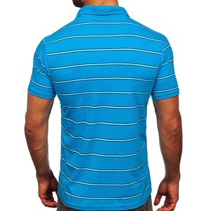 Venta al por mayor Polo camiseta Streetwear moda rayas Golf verano Camisetas hombres - Product Image 6
