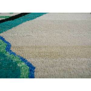 Tapis Manchaha en laine et soie de bambou noué à la main 3D, motif abstrait, pour entrée de maison, couloir rectangulaire, modèle Les-1175 9x12 pouces - Product Image 3