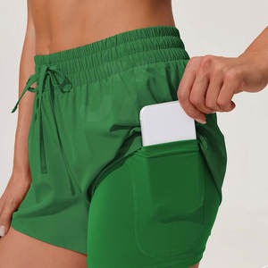 Shorts de Mujer de Corte Regular, Cintura Media, Transpirables, de Alta Calidad, Ecológicos, Casuales, de Algodón/Poliéster, Personalizables para Mujer, MOQ Bajo - Product Image 5