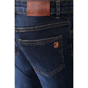 Jeans Casuales de Corte Ajustado con Estampado Urbano, Lavado a la Piedra, Cintura Alta, Estilo Recto con Ajuste Holgado para Todas las Temporadas - Product Image 3
