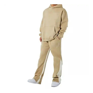 Chándales cónicos para correr apilados ODM, conjunto de chándal para hombre, conjunto de chándal acampanado de 2 piezas con marca personalizada - Product Image 3