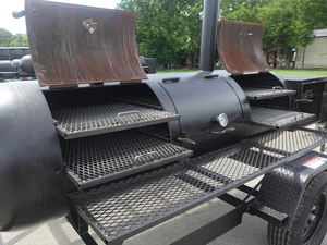 Parrilla comercial de carbón de 330 galones con remolque tipo Gorilla y caja de calentamiento, 8 pies, en venta. - Product Image 6