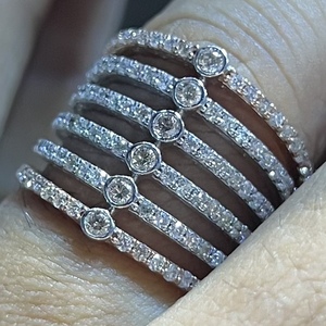 แหวนเพชรทองคำแท้14K 18K เครื่องประดับเพชรธรรมชาติแท้ - Product Image 1