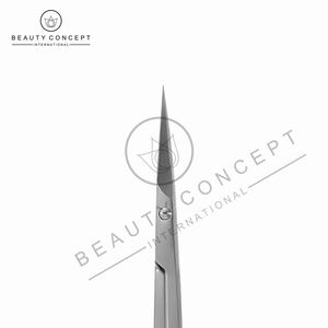 Venta al por mayor OEM logotipo personalizado profesional manicura cutícula tijeras con mango de silicona Rosa Suave bucles - Product Image 6