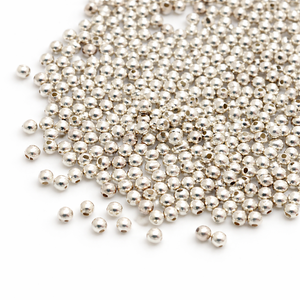 Abalorios de Plata de Ley 925 para Engarzar, Hechos a Mano, de Alta Calidad, de 2mm y 8mm, para Joyería con Piedras Preciosas, 50 Unidades en Bolsa, Estilo Charm - Product Image 2