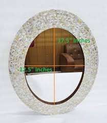 Cadre de miroir mural en nacre de qualité personnalisé pour décoration maison bureau salon par HAND MADE CRAFT - Product Image 2