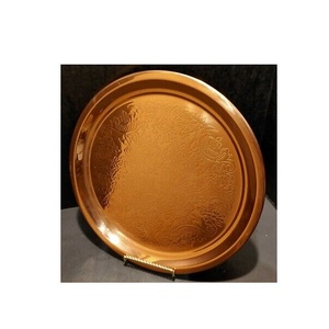 Bandeja Redonda Moderna de Acero Inoxidable y Cobre para Servicio de Cerveza, Bandeja de Bar para Utensilios de Cocina y Restaurantes, Gran Venta - Product Image 5