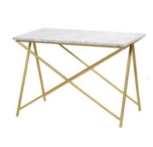 Mobilier de luxe Nouveau design Marbre blanc naturel et fer Table d'appoint contemporaine, Table d'appoint, Table basse Mobilier d'extérieur - Product Image 1