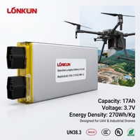 Аккумуляторный блок Longkun 30Ач 44.4В 12S твердотельный 354Втч/кг для БПЛА с вертикальным взлетом и посадкой и самолетов с неподвижным крылом