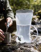 Poche à eau pliable 1L/1,5L/2L, avec fermeture coulissante anti-fuite, poche à eau avec poignée pour les sports de plein air