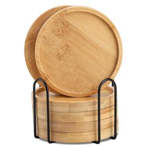 Posavasos de madera de acacia de fábrica personalizado de diseño rústico y venta al por mayor, posavasos de madera de nogal, posavasos de haya para taza de té y café - Product Image 5