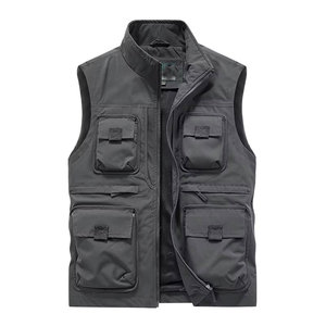 Chaqueta acolchada cálida lisa de invierno para hombre, chaqueta sin mangas suave y ligera de invierno, chaleco de Color sólido, chaqueta para hombre - Product Image 1