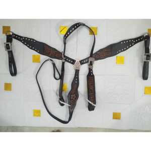 Juego de tachuelas de caballo de cuero ecuestre Occidental | Coraza duradera y caballete para montar en desfile | Alta calidad y larga duración - Product Image 1