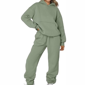 Nueva llegada Mujeres Logotipo personalizado Nuevos gimnasios Chándal Conjunto Casual Trajes de chándal para mujer - Product Image 6