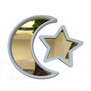 Decoración Metálica de Luna y Estrella de Latón Duradero para Mesa, Decoración del Hogar de Alta Calidad con Acabado Pulido, Fácil Instalación - Product Image 2