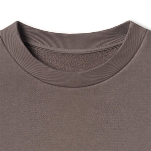 Sweat-shirts pour hommes de couleur unie, basiques, en coton mélangé, best-sellers, nouvelle arrivée, logo personnalisé en usine, 100% coton, polaire, col rond, pull - Product Image 3