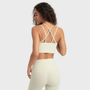 Nouveauté Soutien-gorge de sport pour femmes grande taille séchage rapide respirant avec logo personnalisé design réversible vente en gros - Product Image 4