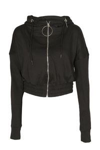 New Style OEM Items Casual Custom Logo Printing Short Hoodie High Quality Sweatshirts Women <b>Crop</b> <b>Top</b> Hoodie Shirts - Product Image 5