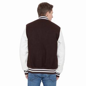 Veste universitaire Letterman en chenille à logo personnalisé unisexe de qualité supérieure à col montant décontracté OEM pour hommes et femmes - Product Image 1