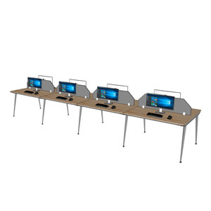 โต๊ะกลุ่ม 8 ที่นั่ง รุ่นร่วมสมัย ขนาด 480x120 ซม. ไม้ยางพารา ขาเหล็ก รุ่น HBCO063 - Product Image 4