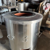 Four en argile indienne traditionnelle-Tandoorm de charbon de bois écologique durable pour la cuisine commerciale à domicile Équipement de cuisine commerciale