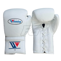 Guantes de Boxeo de Marca Privada, de Piel de Vacuno Premium, con Cierre de Cordones, Absorción de Impactos, Personalizables, para Adultos, de Secado Rápido