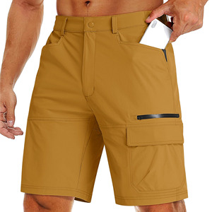 Fabrication de shorts en maille OEM en tissu personnalisé shorts d'entraînement de gymnastique à séchage rapide shorts de fitness multi-poches pour hommes - Product Image 1