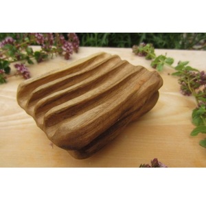 Porte-savon de luxe en bambou pour lavabo de salle de bain, plateau à savon en bambou naturel, écologique, antidérapant, accessoires de salle de bain pour spa et hôtel - Product Image 1