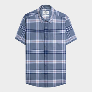 Aristino, camisa con estampado de corte regular para hombre, alta calidad, informal, cómoda, de manga corta, talla grande, precio caliente, fabricación ASS013AZ - Product Image 1