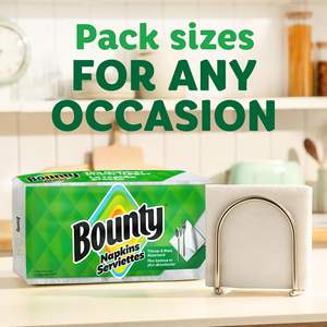 Bounty Kitchen Roll 3 Ply Absorbente Suave Desechable Lavable Blanco 400 Cuenta - Product Image 2