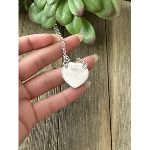 Collar de Plata de Ley con Cuentas de Turquesa del Suroeste en Forma de Corazón, Regalo de Boda - Product Image 5
