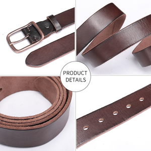 Ceinture en cuir pour homme Ceinture réversible Ceinture habillée chic Boucle ardillon réglable pour cadeau homme - Product Image 5
