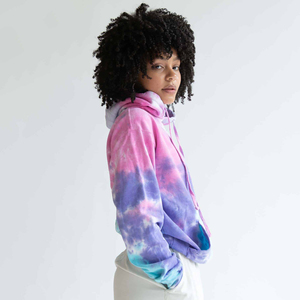 เสื้อฮู้ดผ้าถักมัดย้อมสำหรับผู้หญิงเสื้อฮู้ดสำหรับฤดูหนาวเสื้อฮู้ดระบายอากาศเป็นมิตรกับสิ่งแวดล้อม - Product Image 2