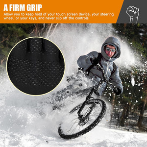 ถุงมือกันความร้อนน้ำหนักเบาพร้อมหน้าจอสัมผัสสำหรับผู้ชายและผู้หญิงถุงมือวิ่งให้ความอบอุ่นสำหรับยิมกีฬากลางแจ้งสภาพอากาศหนาวเย็น - Product Image 4