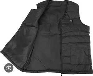 Ropa corta informal de invierno para hombre, chaleco con cuello en V calefactable de carga inteligente, calefacción termostática, cremallera transpirable, Logo nuevo lavado - Product Image 6