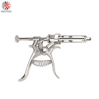 Suntik Revolver Multi Dosis 50ml, Suntik Revolver Multi Dosis yang Dapat Disesuaikan, Alat Kesehatan Hewan Logam Tahan Lama