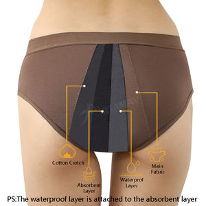 Airtamay 4 strati Bambou Ropa interno ciclo mestruale mutandine riutilizzabili biancheria intima Bikini mutande per le donne - Product Image 3