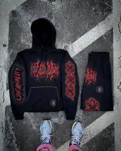 Sudadera con capucha con estampado DTG personalizada para hombre 100% algodón 480Gsm Crop Top poliéster Sudadera de felpa francesa de gran tamaño - Product Image 2