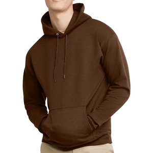 Bangladesh fabriqué 100% coton à manches longues épaule pente col rond solide confortable grande taille hommes pull à capuche - Product Image 1